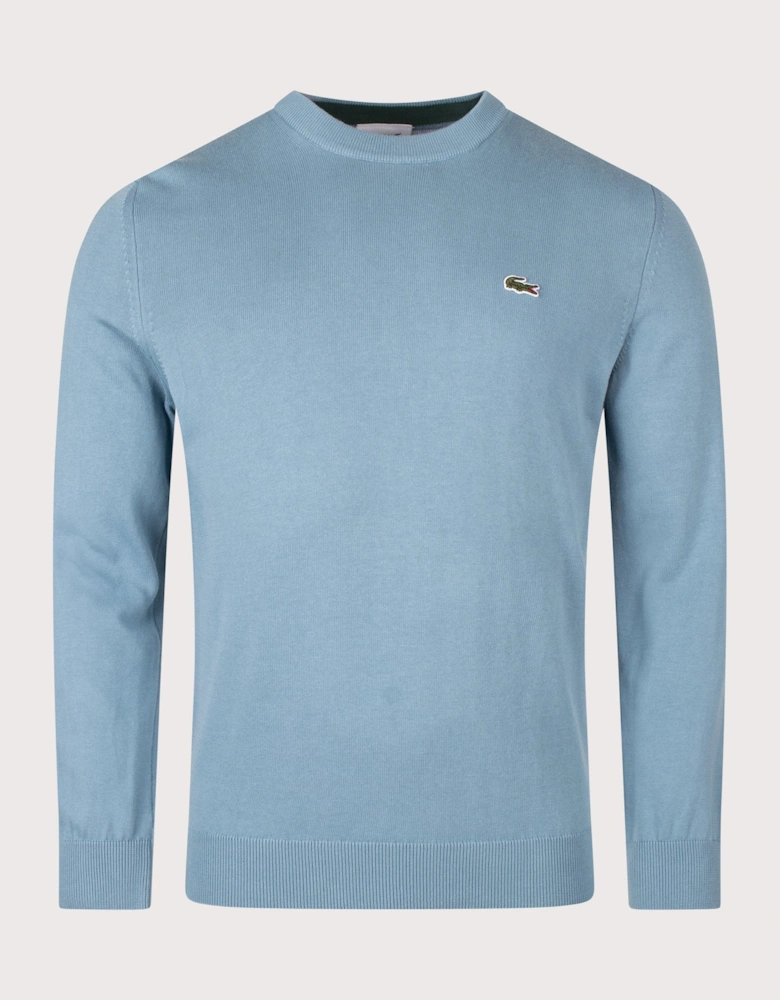 Regular Fit Croc Logo Knitted Jumper