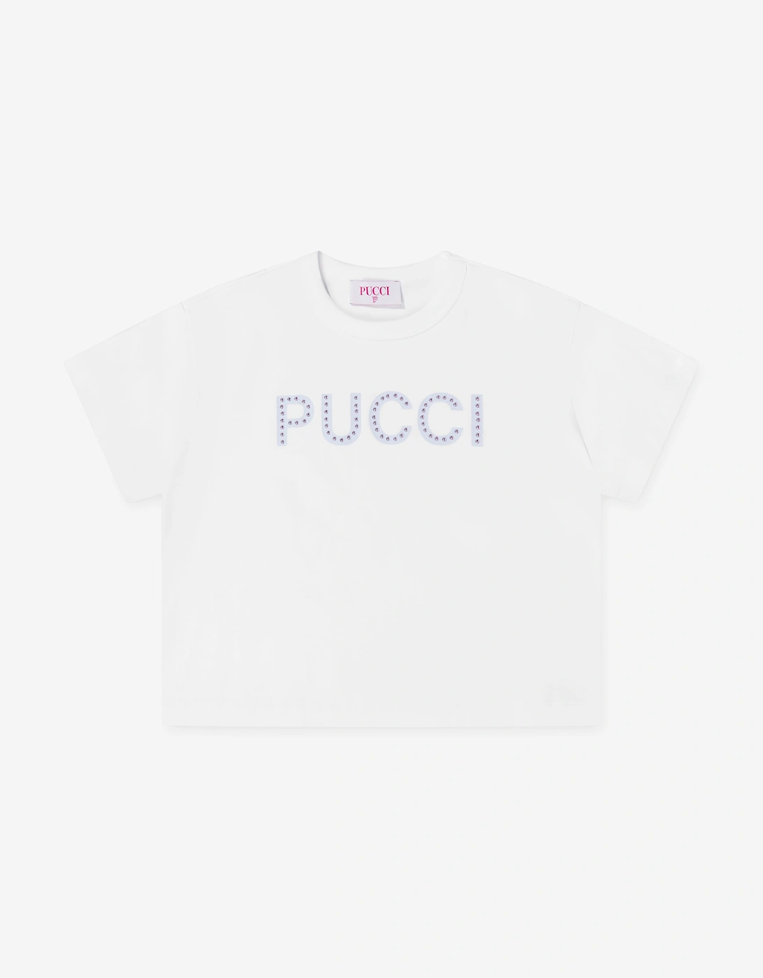 PUCCI Girls Logo T-Shirt in White