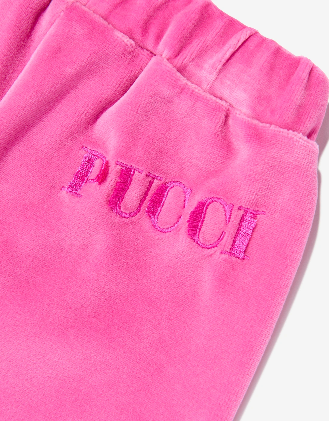 PUCCI Baby Girls Velour Joggers in Pink