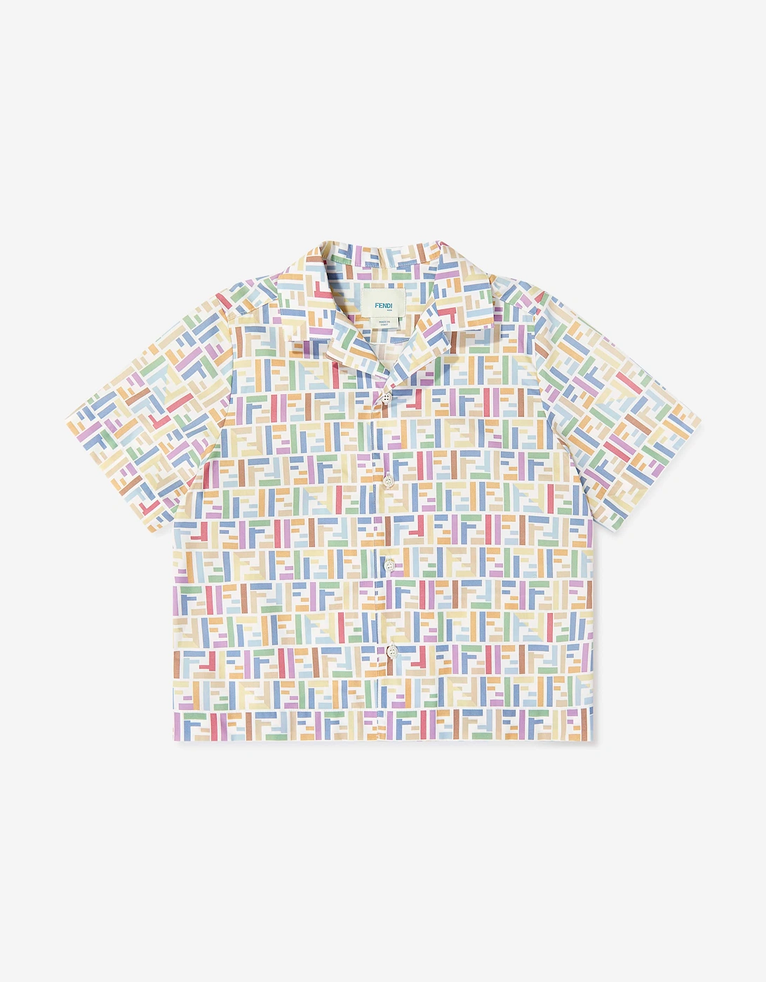 Fendi Boys FF Logo Shirt in Multicolour