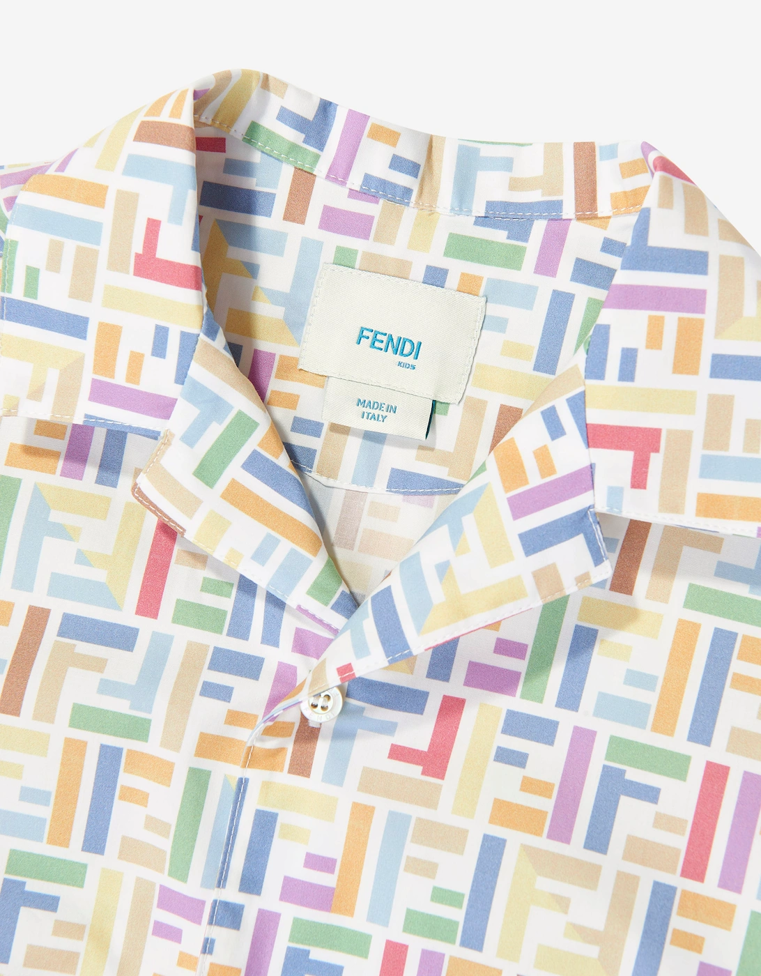 Fendi Boys FF Logo Shirt in Multicolour