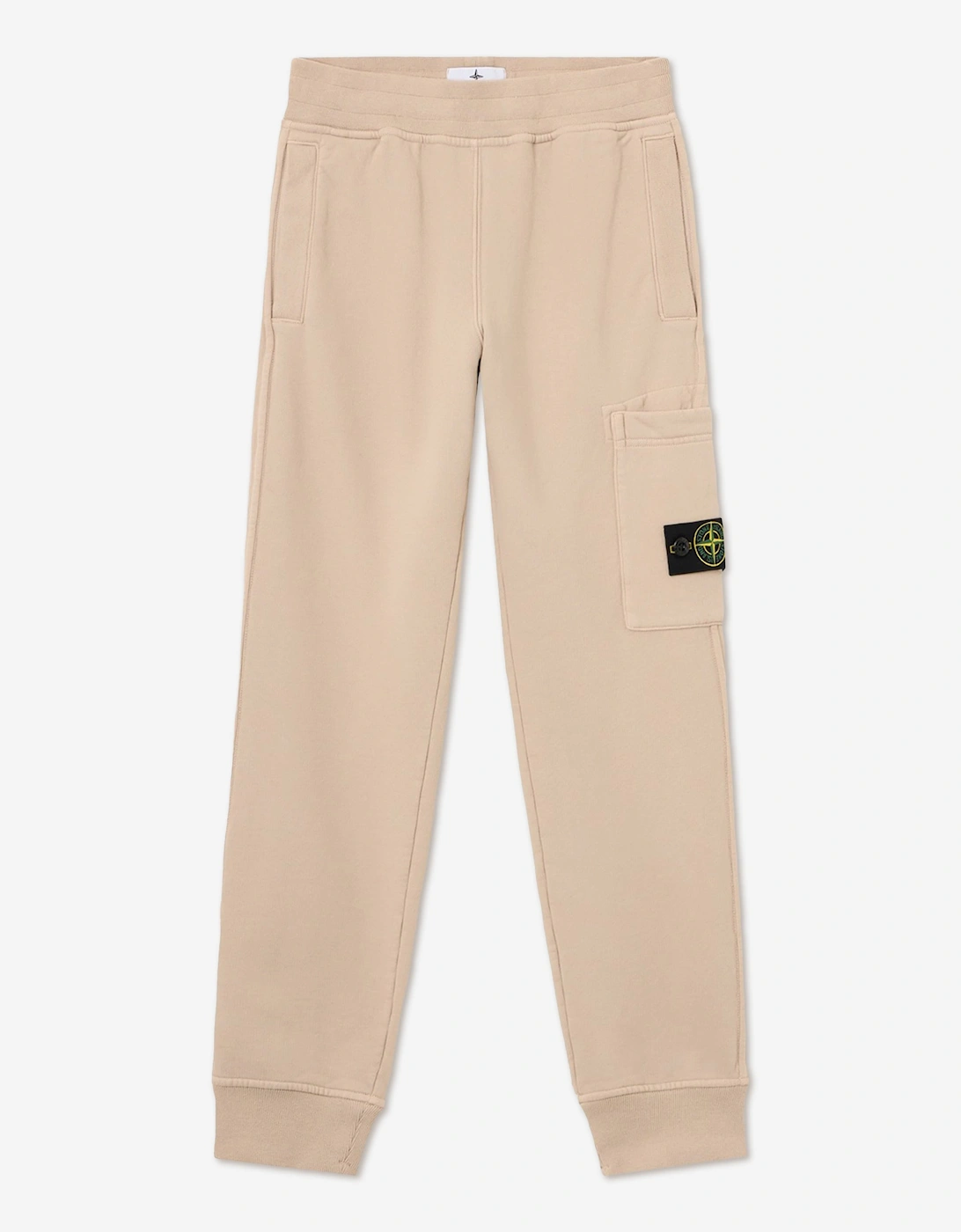 Stone Island Boys Multi Brushed Cotton Fleece Joggers  Beige - Size 3 Years Kids