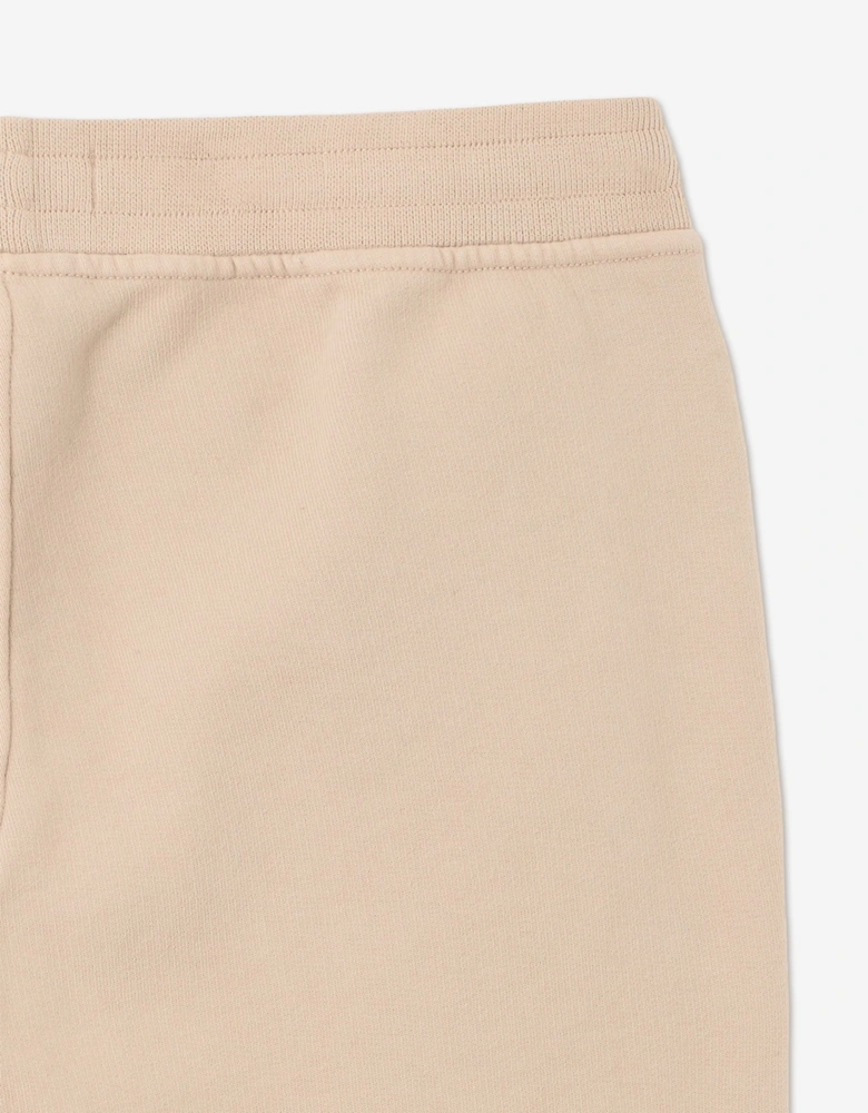 Stone Island Boys Brushed Cotton Fleece Joggers in Beige