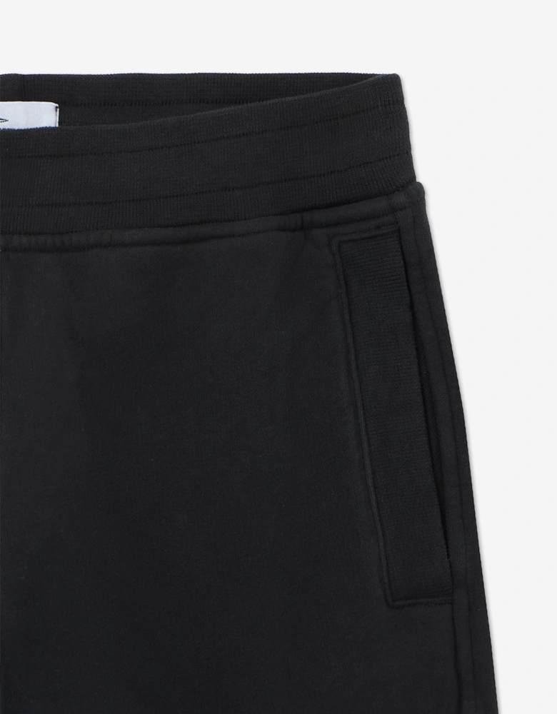 Stone Island Boys Brushed Cotton Fleece Joggers in Black