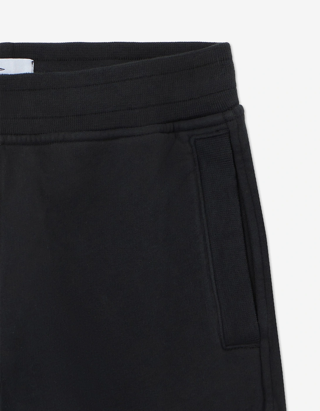 Stone Island Boys Brushed Cotton Fleece Joggers in Black