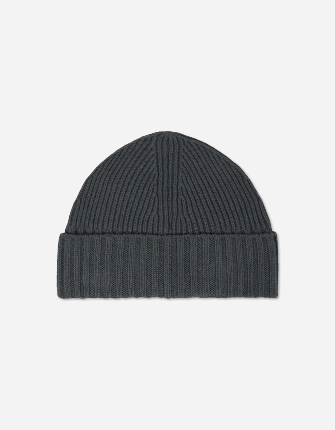 Stone Island Boys Ribbed Wool Beanie in Black