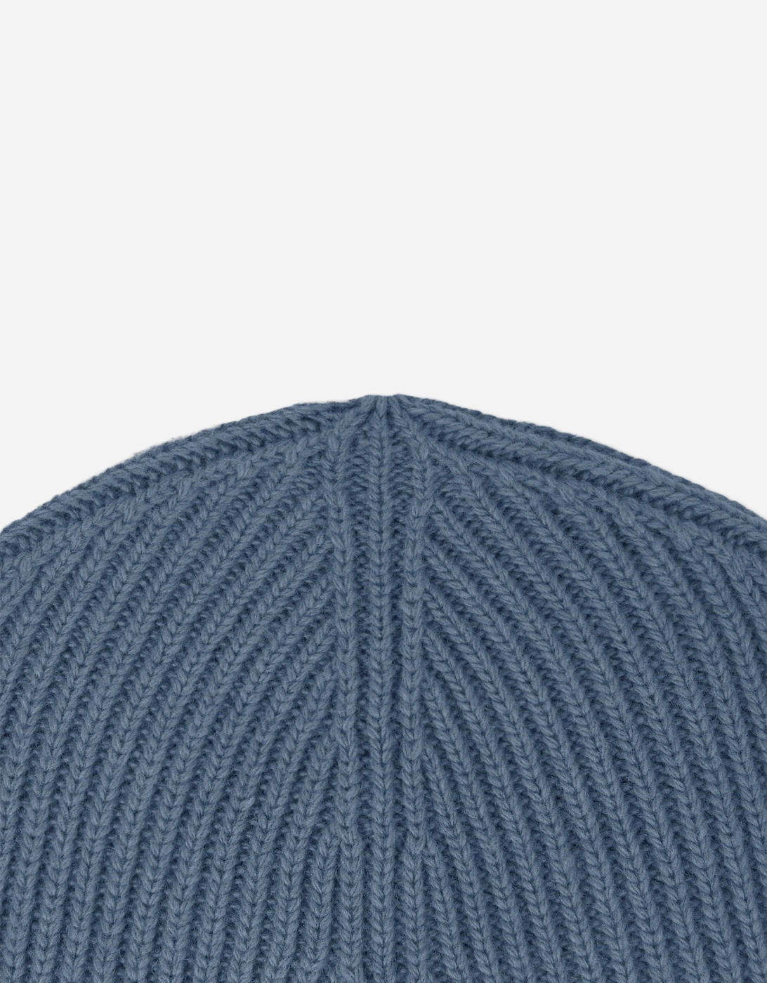 Stone Island Boys Ribbed Wool Beanie in Blue