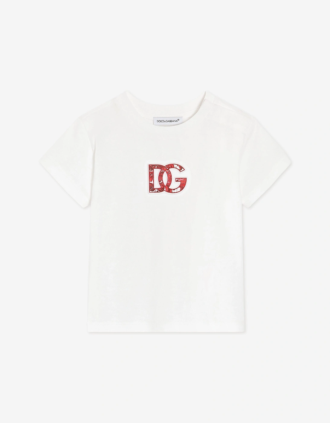 Dolce & Gabbana Baby Boys Majolica Logo T-Shirt in White