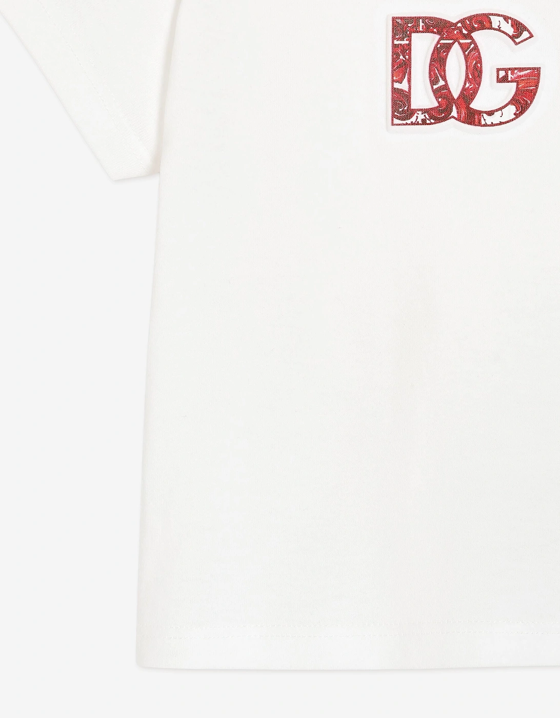 Dolce & Gabbana Baby Boys Majolica Logo T-Shirt in White