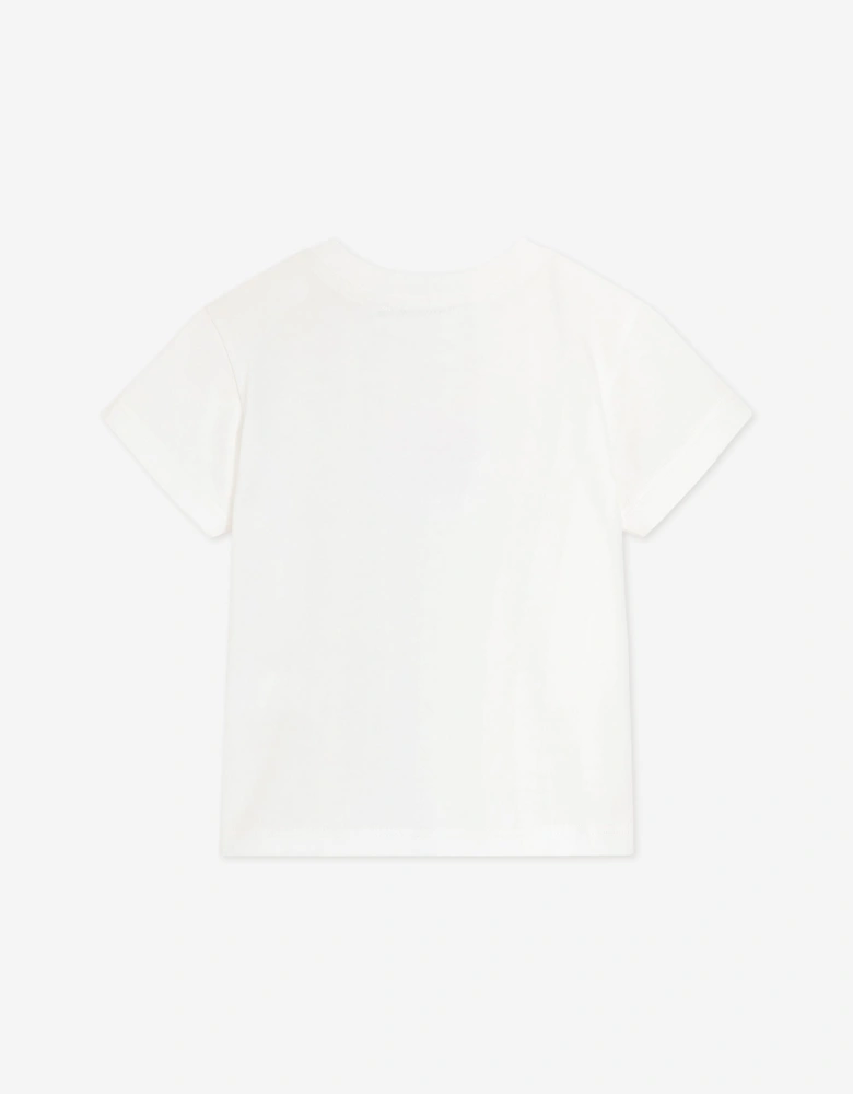 Dolce & Gabbana Baby Boys Majolica Logo T-Shirt in White