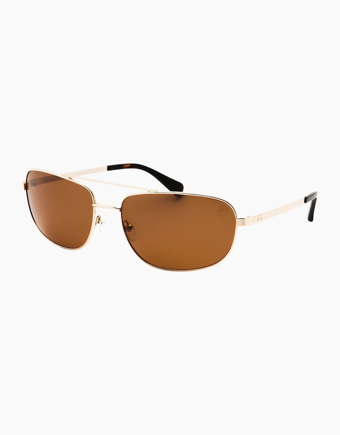 Timberland Brown Polarized Lens Gold Sunglasses