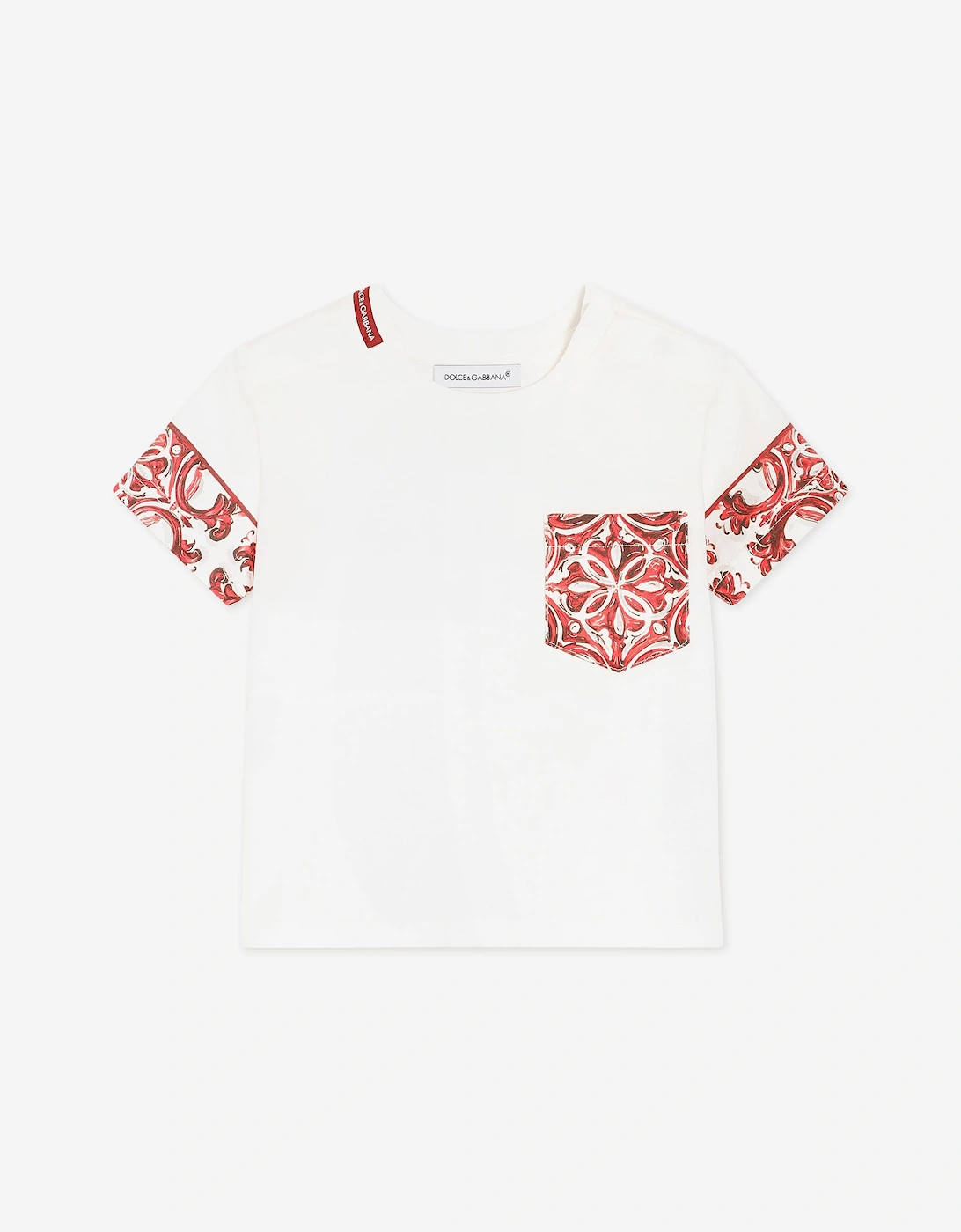 Dolce & Gabbana Baby Boys Majolica Pocket T-Shirt in White