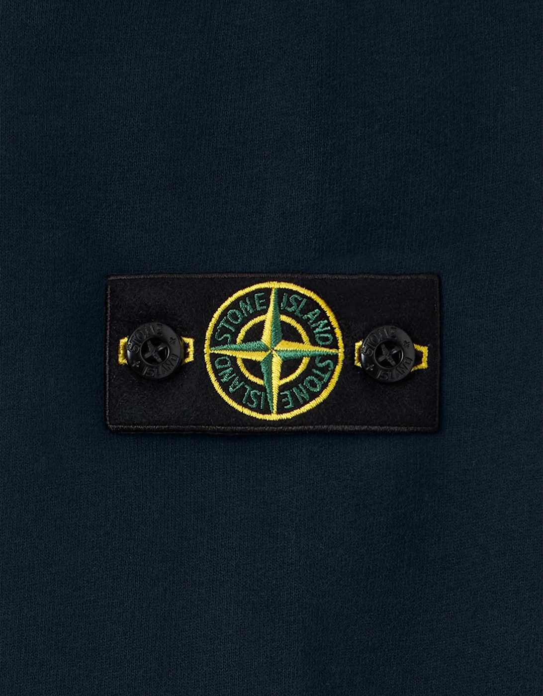 Stone Island Boys Brushed Organic Cotton Polo Sweatshirt in Navy