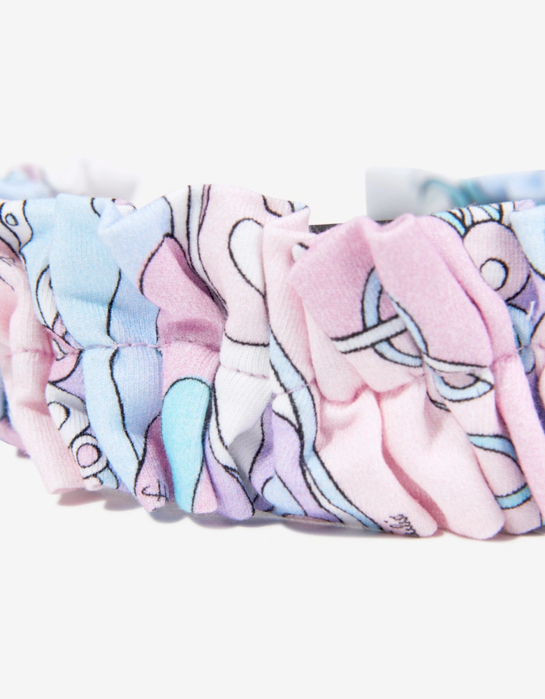 PUCCI Girls Frilly Headband in Pink