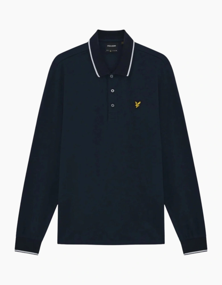 Lyle & Scott Mens Big & Tall Tipped Long Sleeve Polo Shirt