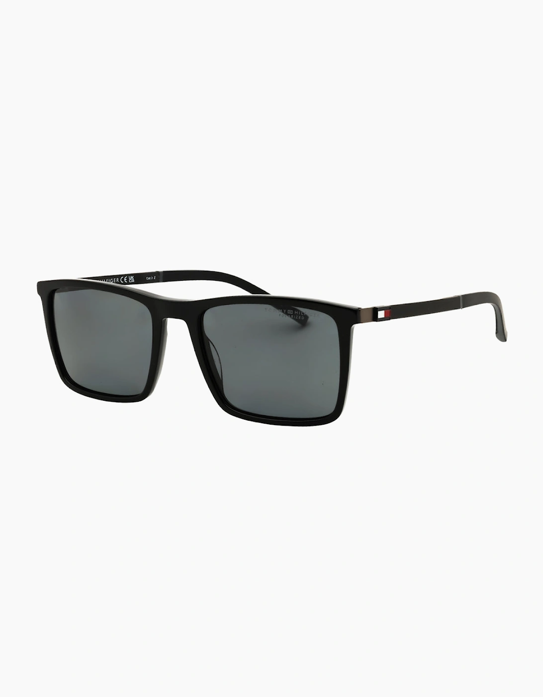 Tommy Hilfiger Black Rectangle Sunglasses