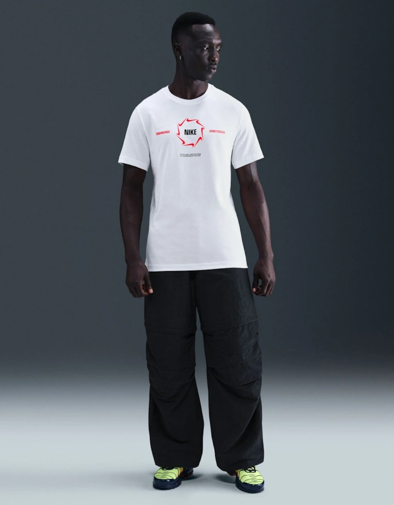 Nike Sportswear Men's T-Shirt White/Red