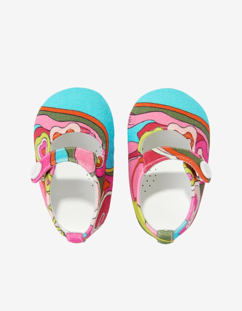 PUCCI Baby Girls Pre-Walker Ballerinas in Multicolour