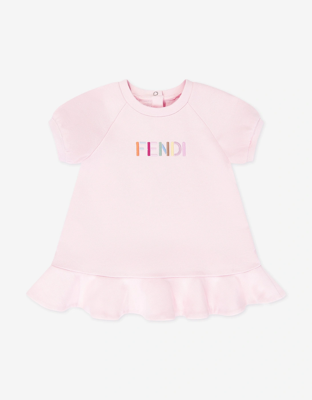 Fendi Baby Girls Logo Sweater Dress in Pink