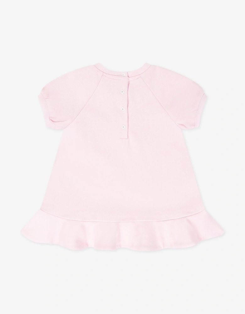 Fendi Baby Girls Logo Sweater Dress in Pink