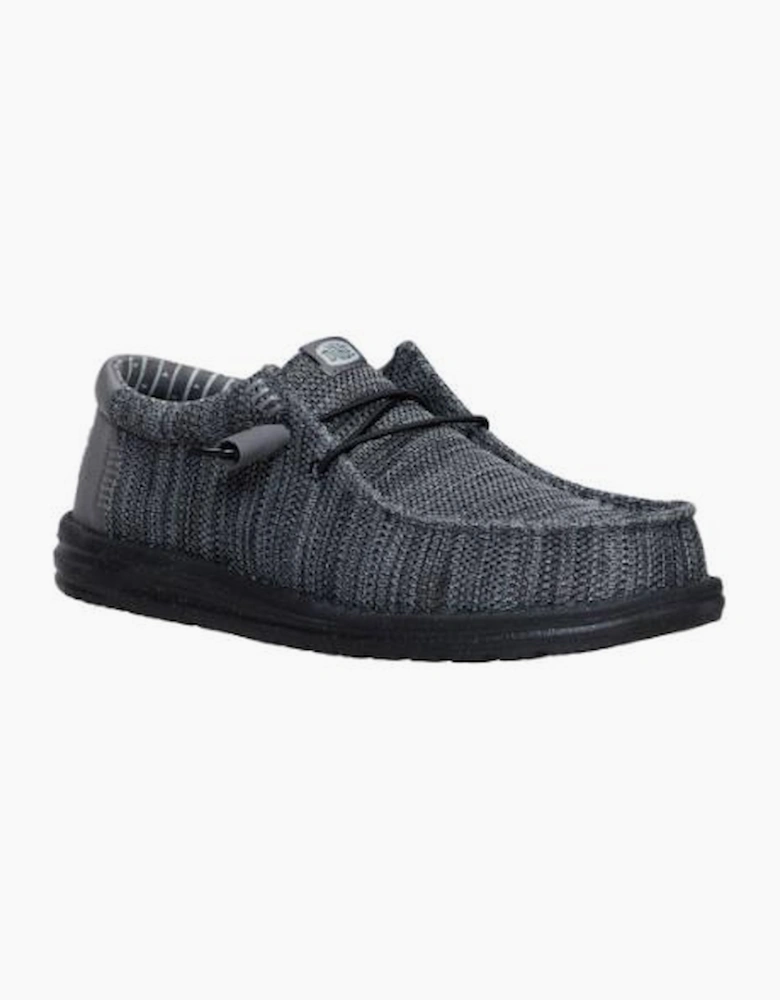 HEYDUDE Wally Stretch Sox in Granite Grey/Black