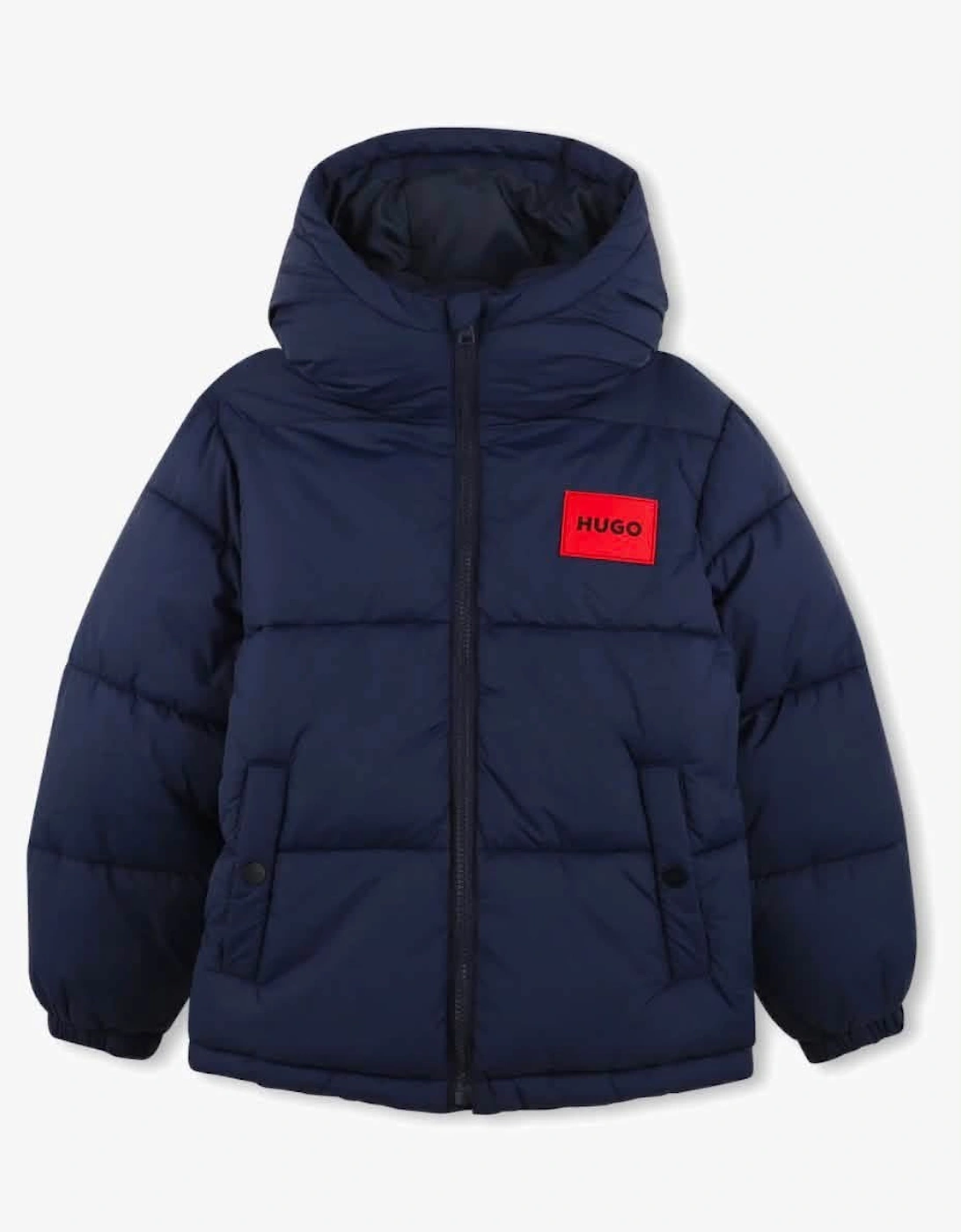 HUGO BOYS NAVY PUFFER JACKET G01254