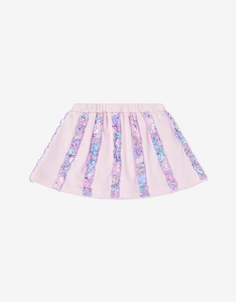 PUCCI Baby Girls Frilly Jersey Skirt in Pink