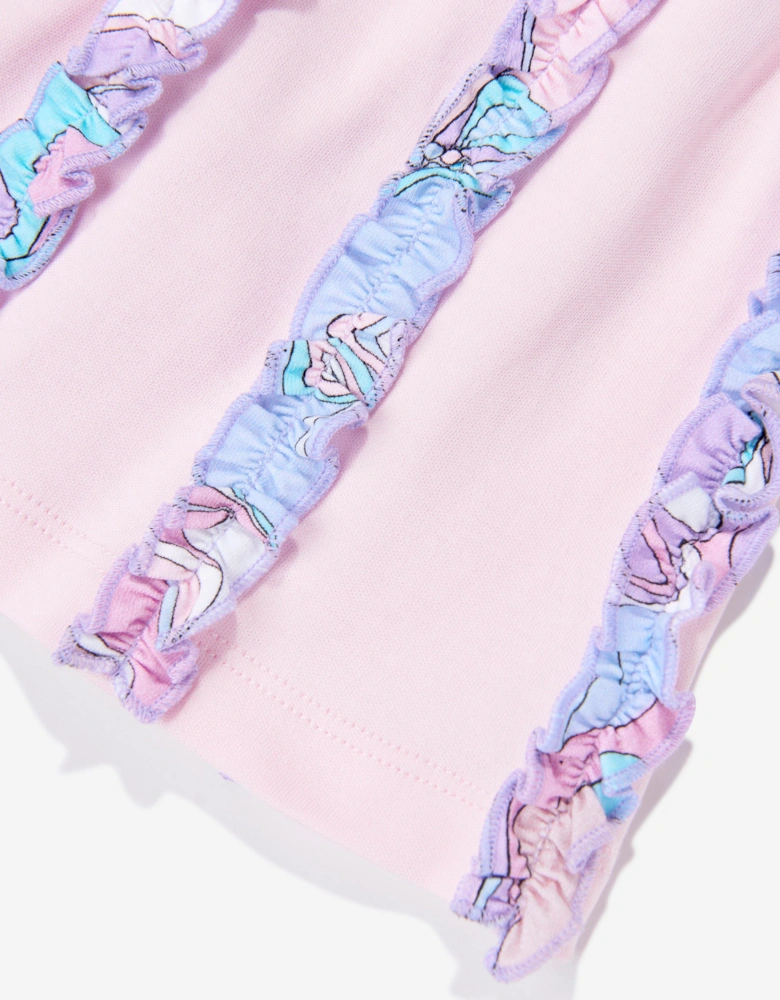 PUCCI Baby Girls Frilly Jersey Skirt in Pink
