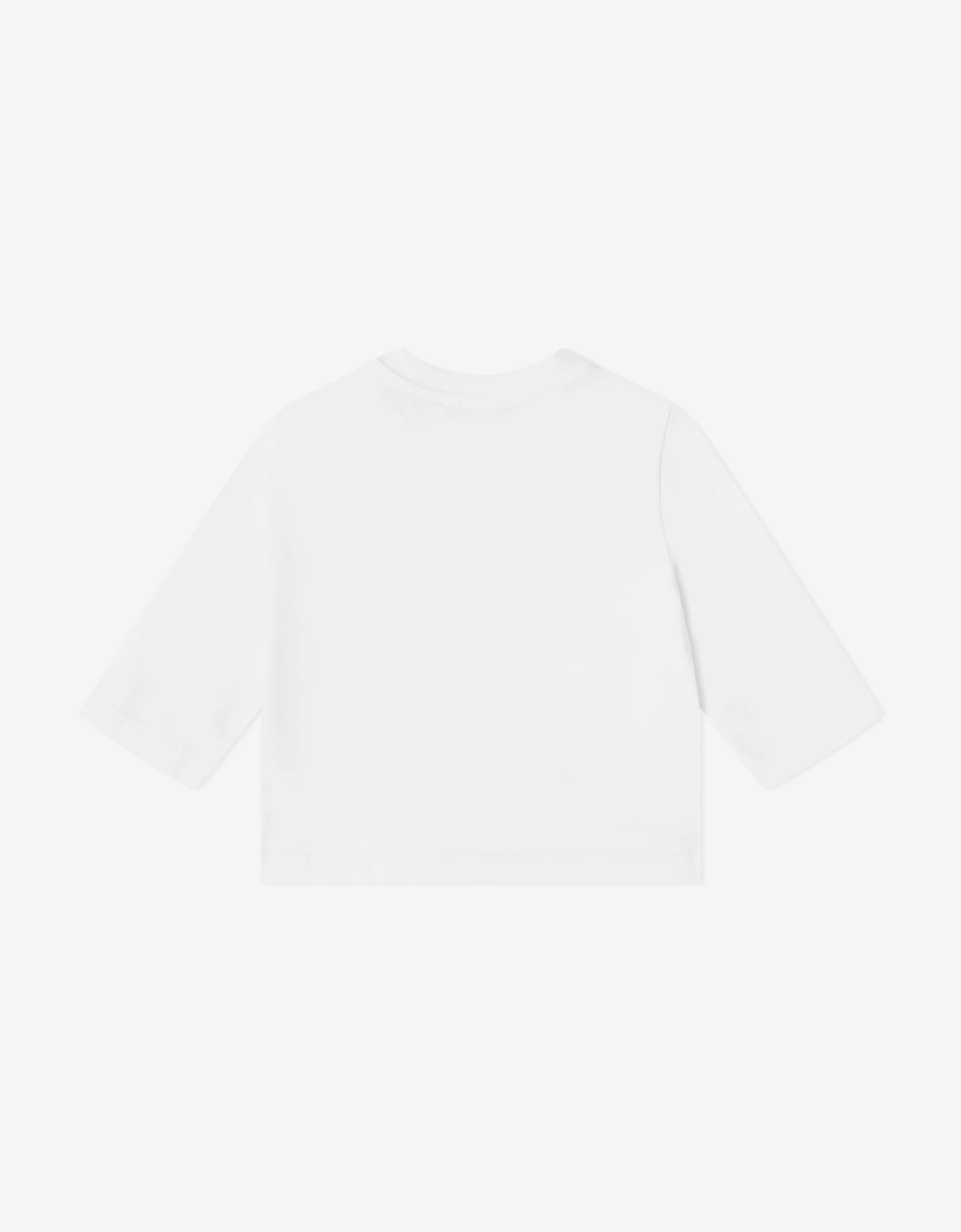PUCCI Baby Girls Long Sleeve Logo T-Shirt in White
