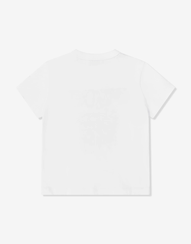 PUCCI Girls Fish Logo T-ShIrt in White