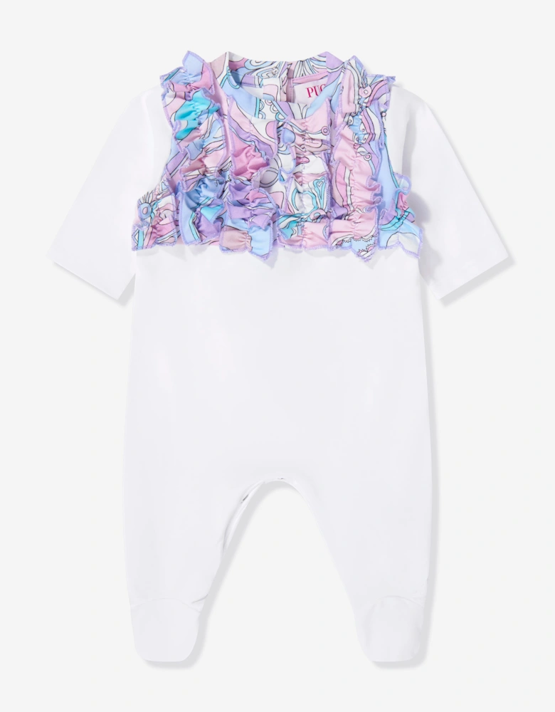 PUCCI Baby Girls Babygrow Gift Set in White