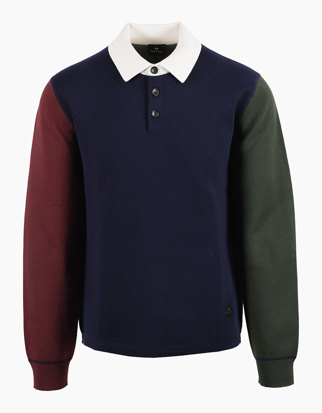 PAUL SMITH LONG SLEEVE POLO BLUE