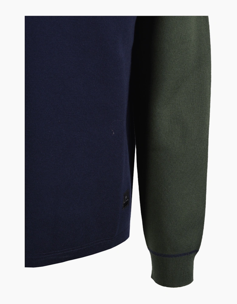 PAUL SMITH LONG SLEEVE POLO BLUE