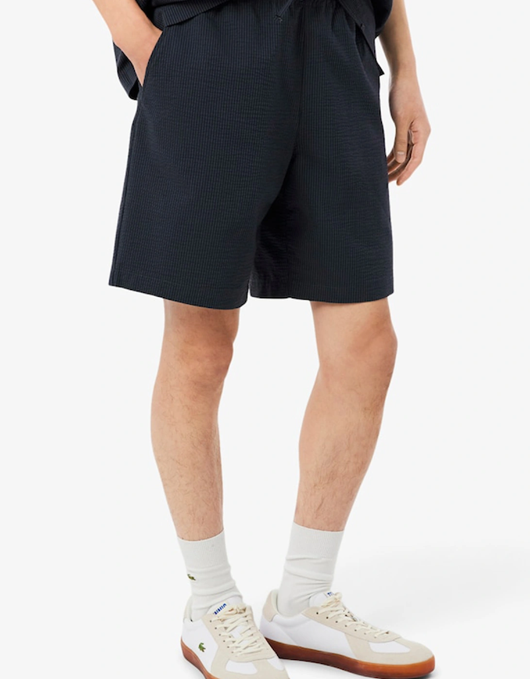 Lacoste Cotton Seersucker Shorts
