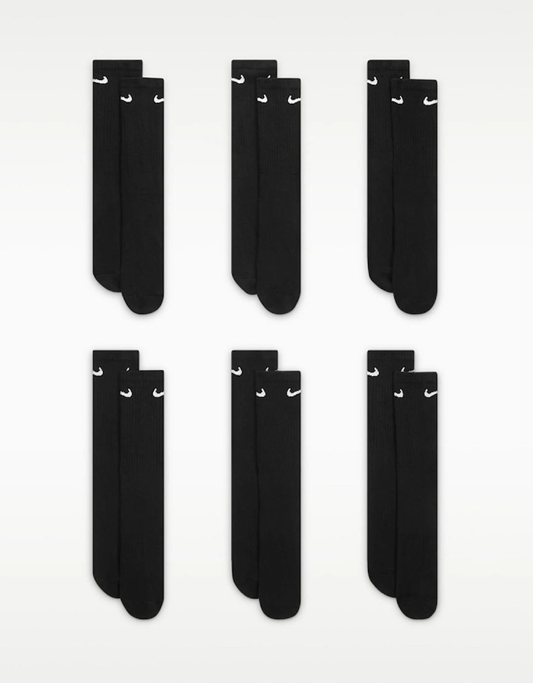 Nike Everyday Cushioned Training Crew Socks 6-Pack