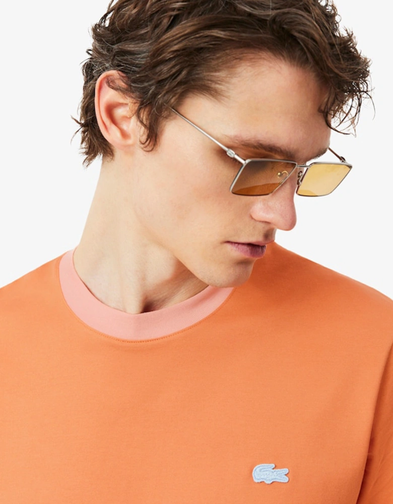 Lacoste Classic Fit Colour-Block Cotton T-Shirt