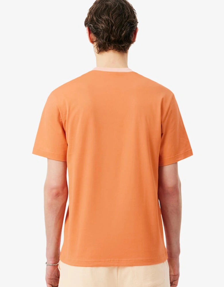 Lacoste Classic Fit Colour-Block Cotton T-Shirt