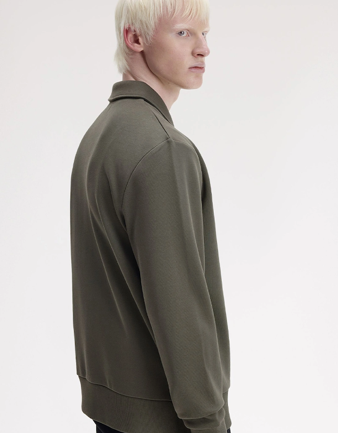 Fred Perry Half Zip Collared Sweatshirt
