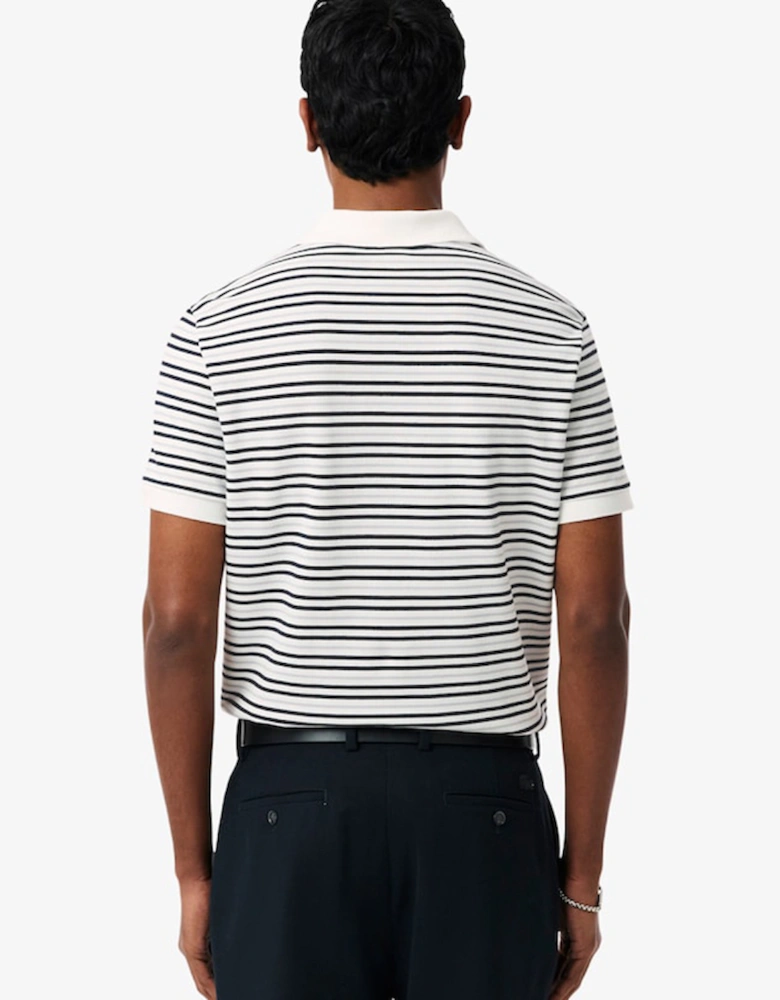 Lacoste Classic Fit Striped Petit Piqué Polo Shirt