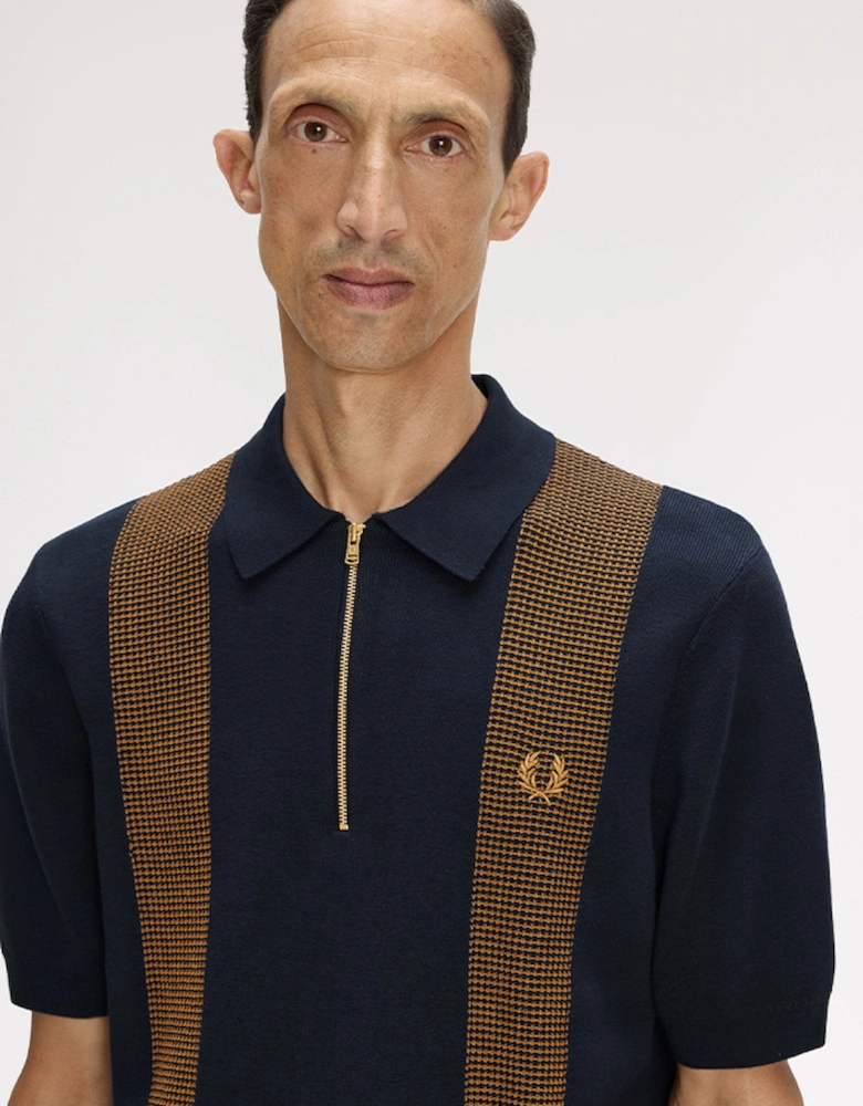 Fred Perry Panel Detail Knitted Shirt