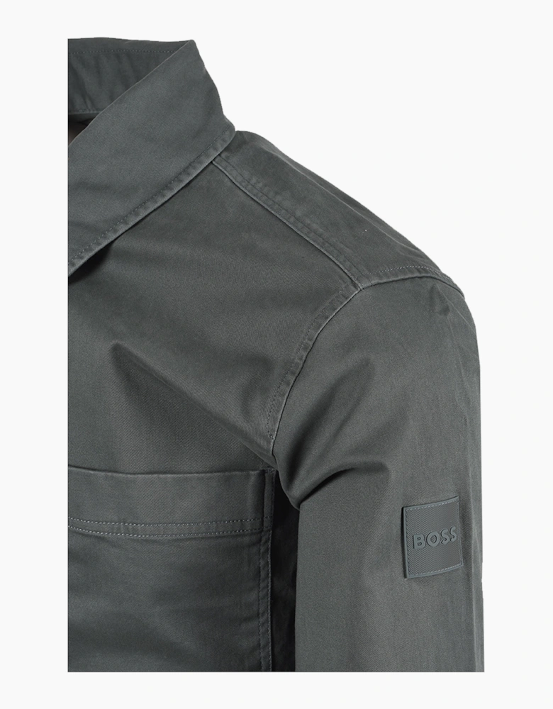 Boss Orange BOSS LOCKY 4 OVERSHIRT OPEN GREEN