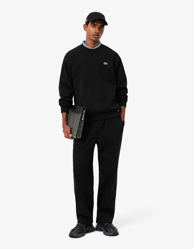 Lacoste Fleece Mens Classic Fit Sweater - Black 031
