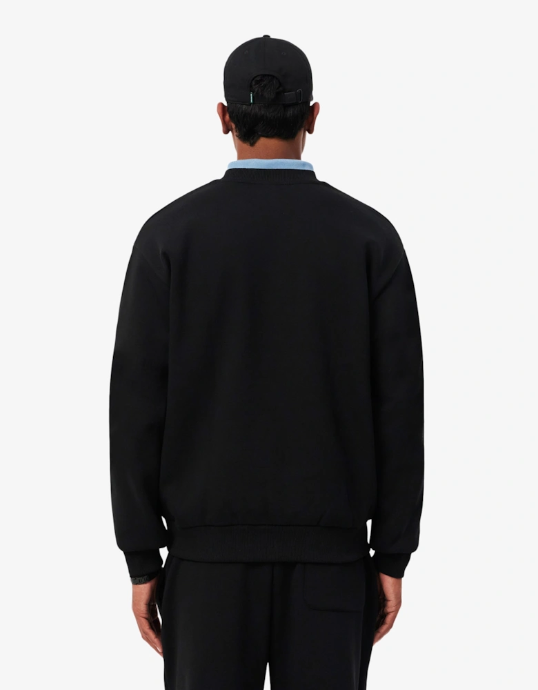 Lacoste Fleece Mens Classic Fit Sweater - Black 031