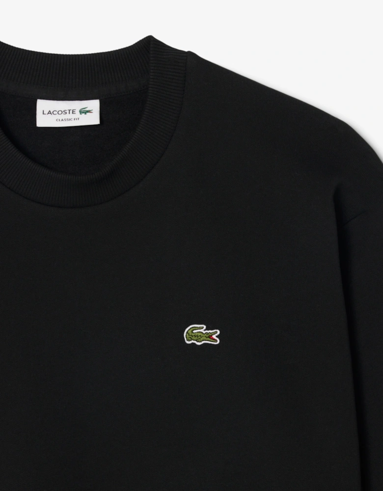 Lacoste Fleece Mens Classic Fit Sweater - Black 031