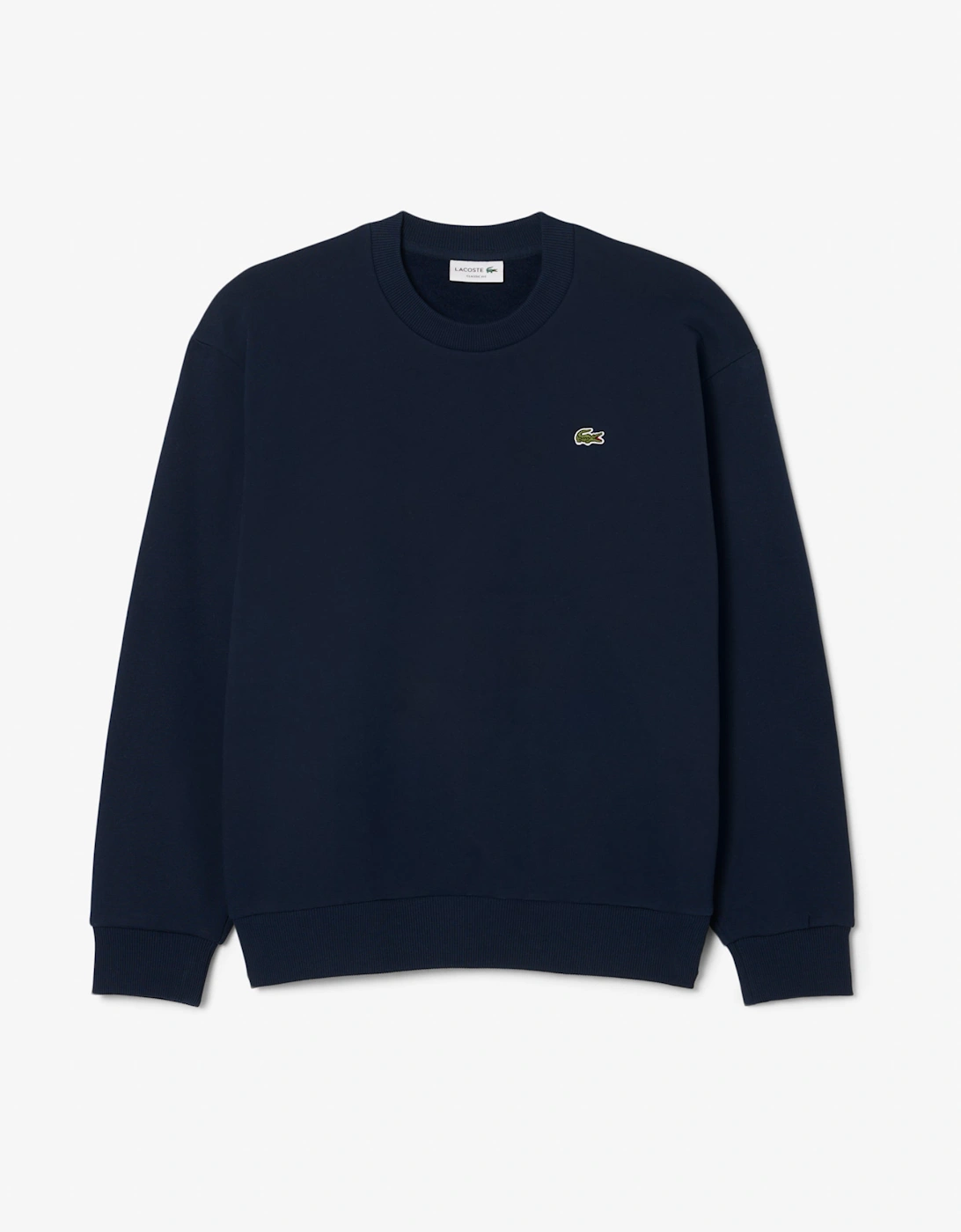 Lacoste Fleece Mens Classic Fit Sweater - Navy Blue 166