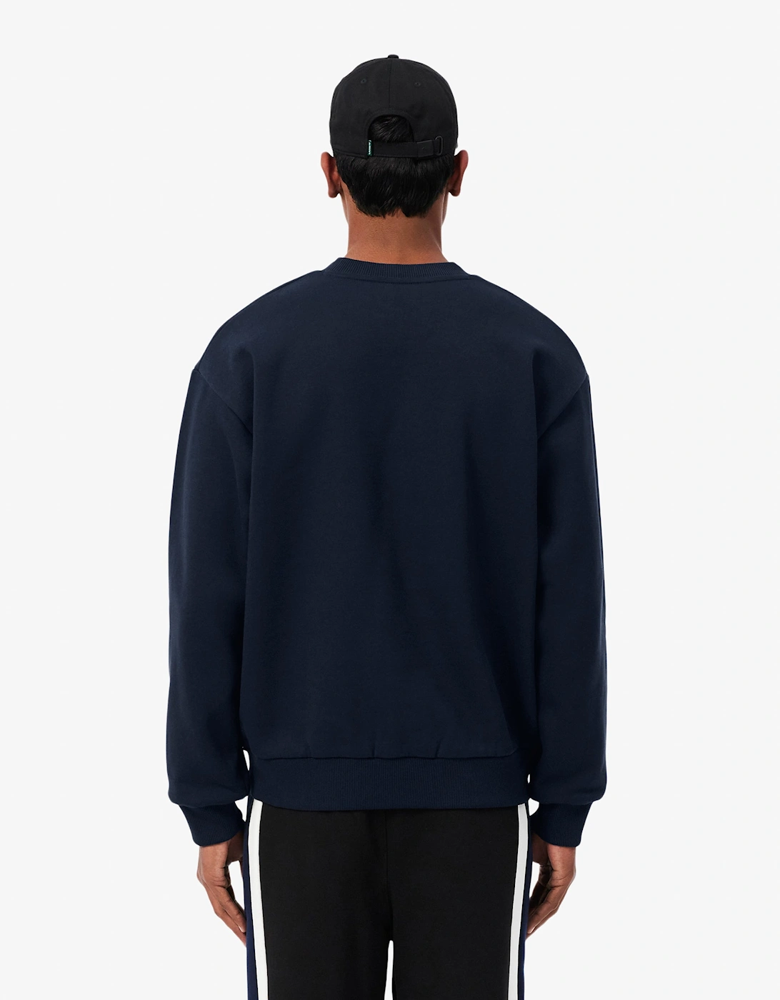 Lacoste Fleece Mens Classic Fit Sweater - Navy Blue 166