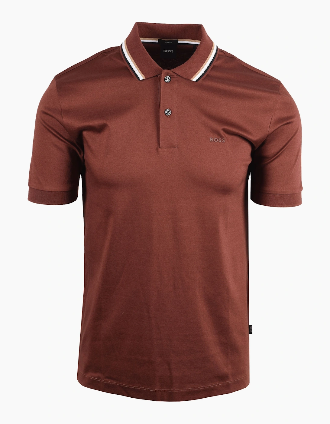 Boss Black BOSS PENROSE 38 POLO MEDIUM BROWN