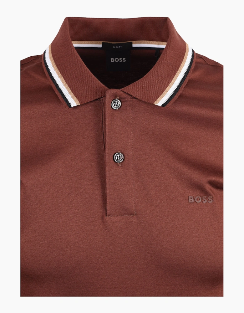 Boss Black BOSS PENROSE 38 POLO MEDIUM BROWN