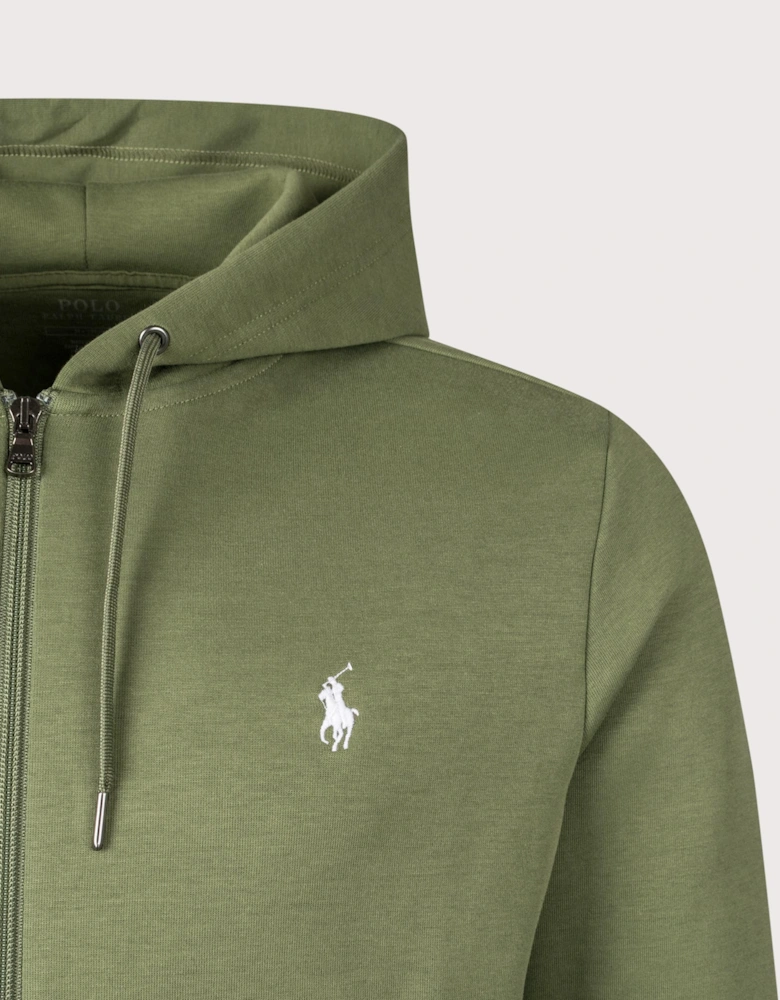 Zip Through Double Knit Hoodie