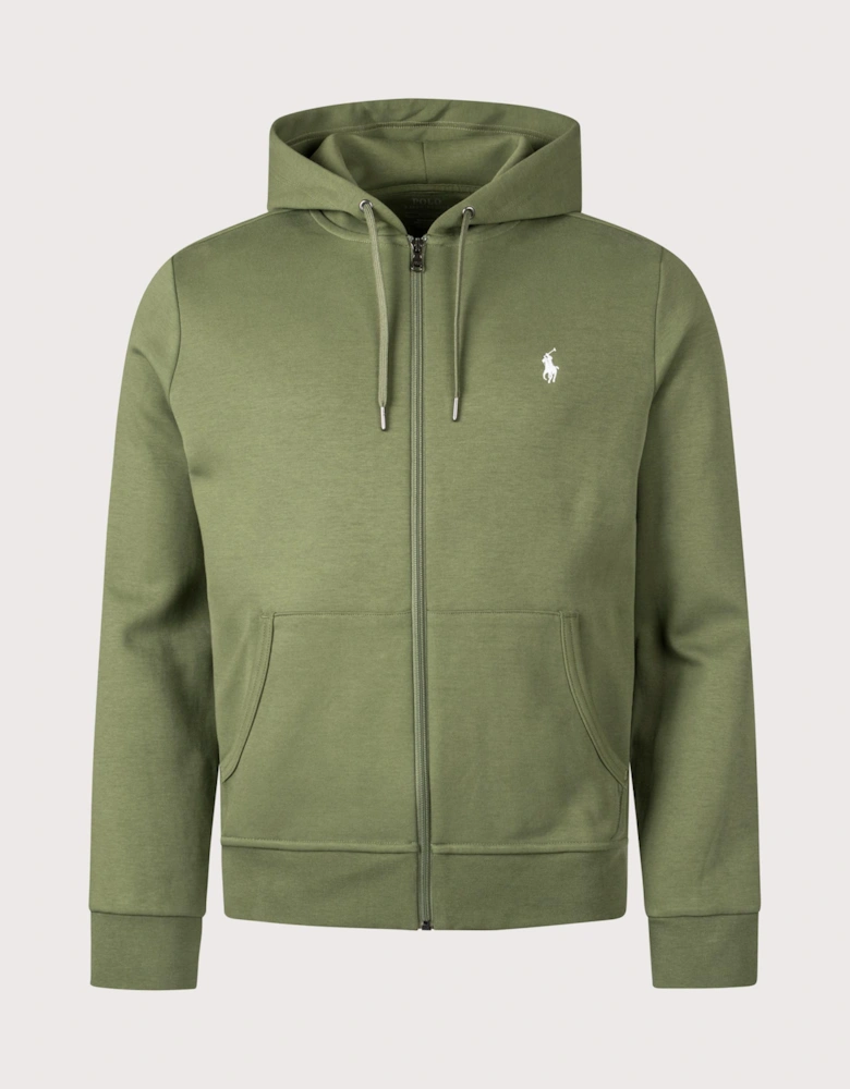 Zip Through Double Knit Hoodie